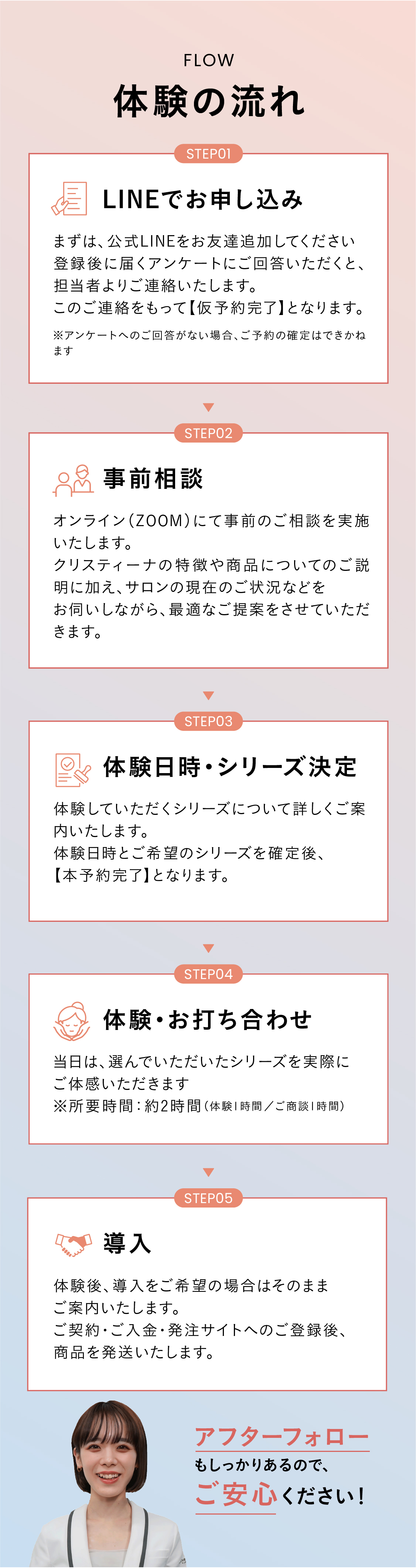 事前予約特典！こちらのサイトからの予約限定！クリスティーナトリートメント無料体験！早期予約特典！早期予約期間：2025.6.13〜6.30　通常22,000円相当の体験が事前予約で無料で体験可能！日程情報：7.14(月)限定24枠 7.15(火)限定24枠 7.16(水)限定24枠