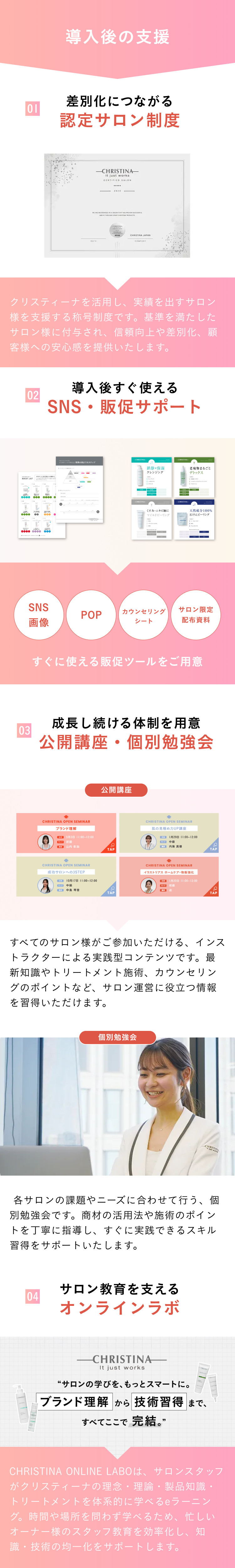 導入後の支援