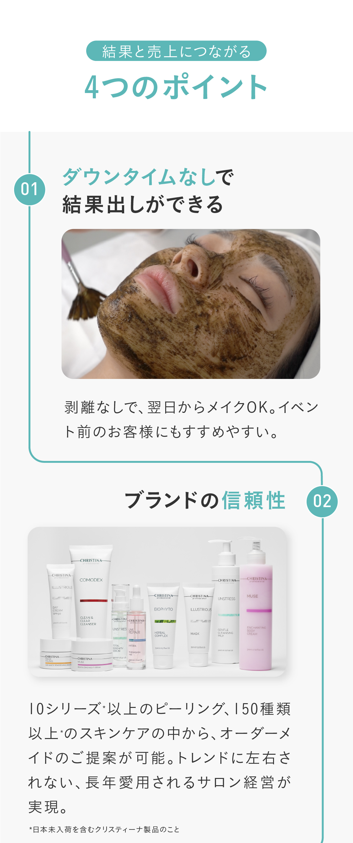 事前予約特典！こちらのサイトからの予約限定！クリスティーナトリートメント無料体験！早期予約特典！早期予約期間：2025.6.13〜6.30　通常22,000円相当の体験が事前予約で無料で体験可能！日程情報：7.14(月)限定24枠 7.15(火)限定24枠 7.16(水)限定24枠